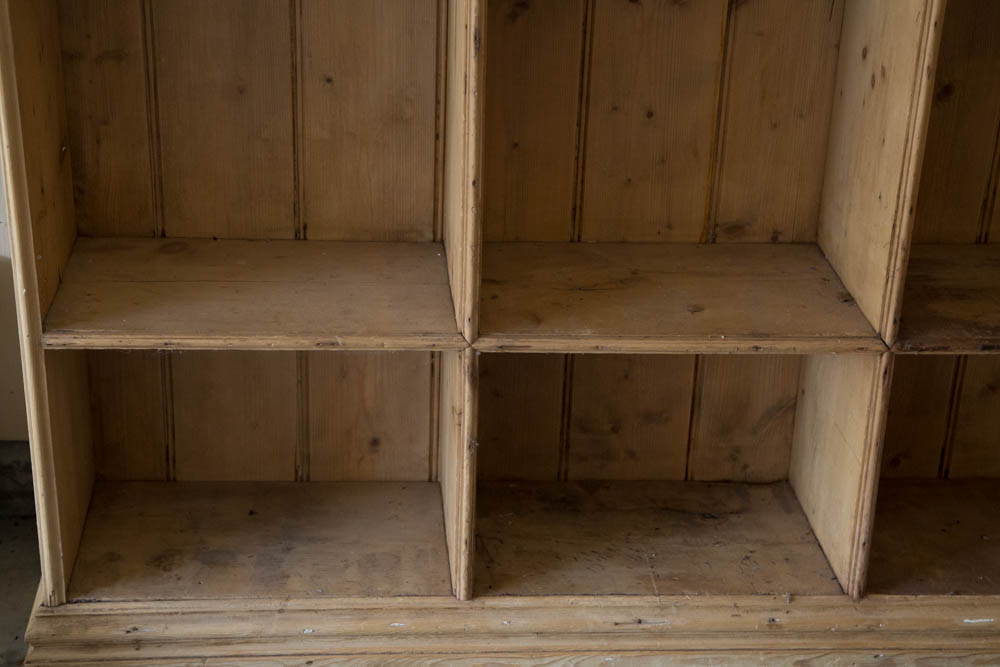 Antique Pine Cube Shelving Unit EBTH